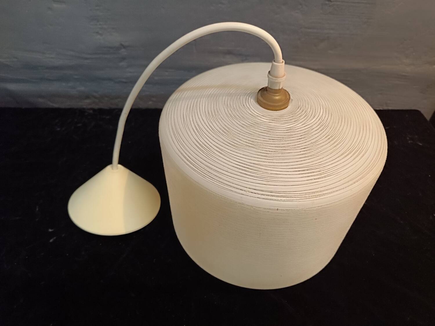 Lustre vintage verre texturé