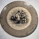 Assiette Faïence Creil Le chien de l’aveugle St Cricq Cassaux 1834