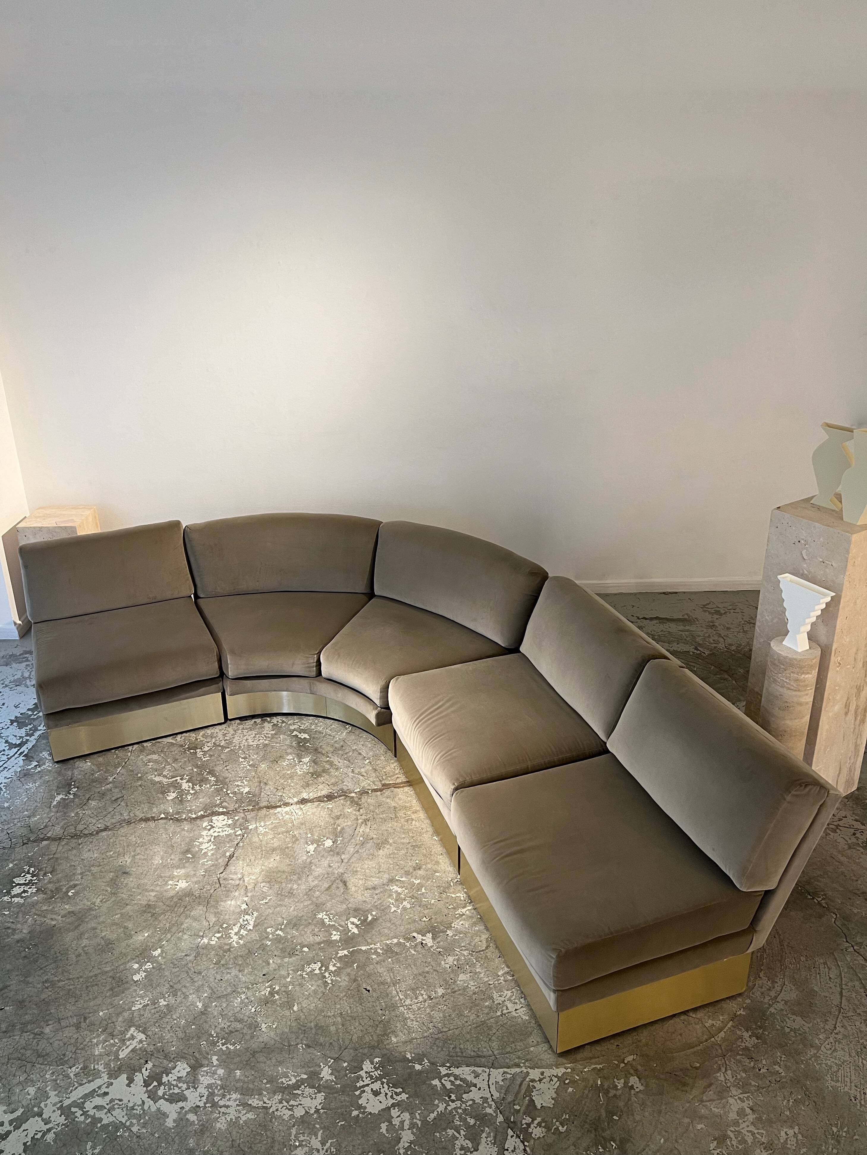 California corner sofa by Jacques Charpentier 1970s