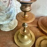 Pair of brass candlesticks