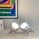 Pair of metal “Eye-ball” spirit lamps