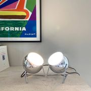 Paire de lampes esprit « Eye-ball » en métal
