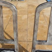 Set of 2 chic chairs with top fabrics patterned wooden leaf quality