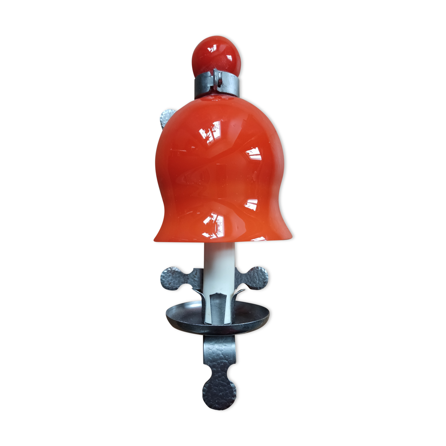 Vintage orange wall lamp östling gnosjö öjg sweden