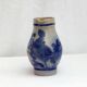 Old sandstone pitcher signed cobalt color and light gray dimension: height -22.5 cm- width -18.5