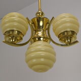 Art deco chandelier Czechoslovakia 1930's