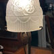 Art Deco lamp with an opaque glass globe