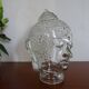 Old molded glass head - vintage blown glass - Object of curiosity