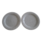 Set of 2 speckled Quadrifoglio flat seats