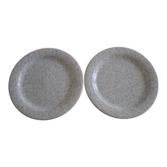 Set of 2 speckled Quadrifoglio flat seats