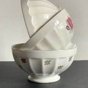 BOWLS Ceramic Pink and Gold VINTAGE
