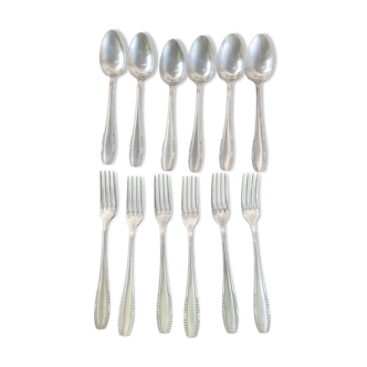 6 ercuis cutlery silver metal 84 g