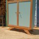 Revalued wood and green buffet