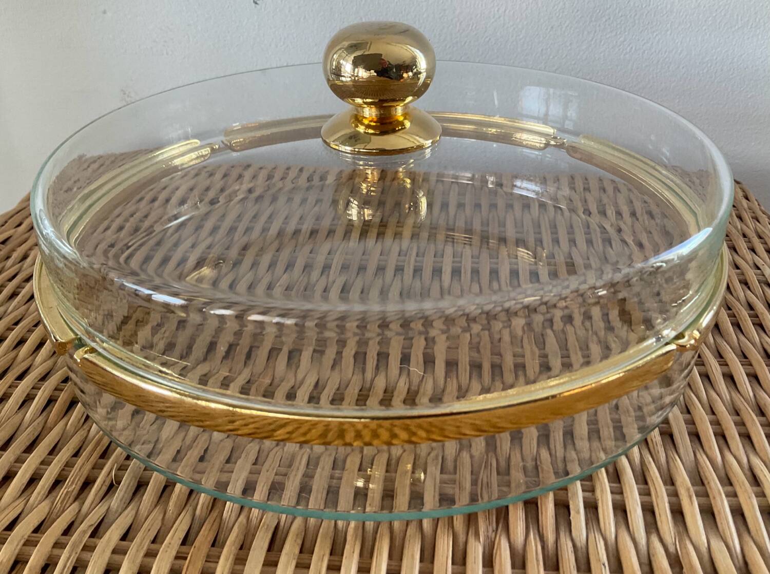 Vintage Hollywood Regency style catchall tray