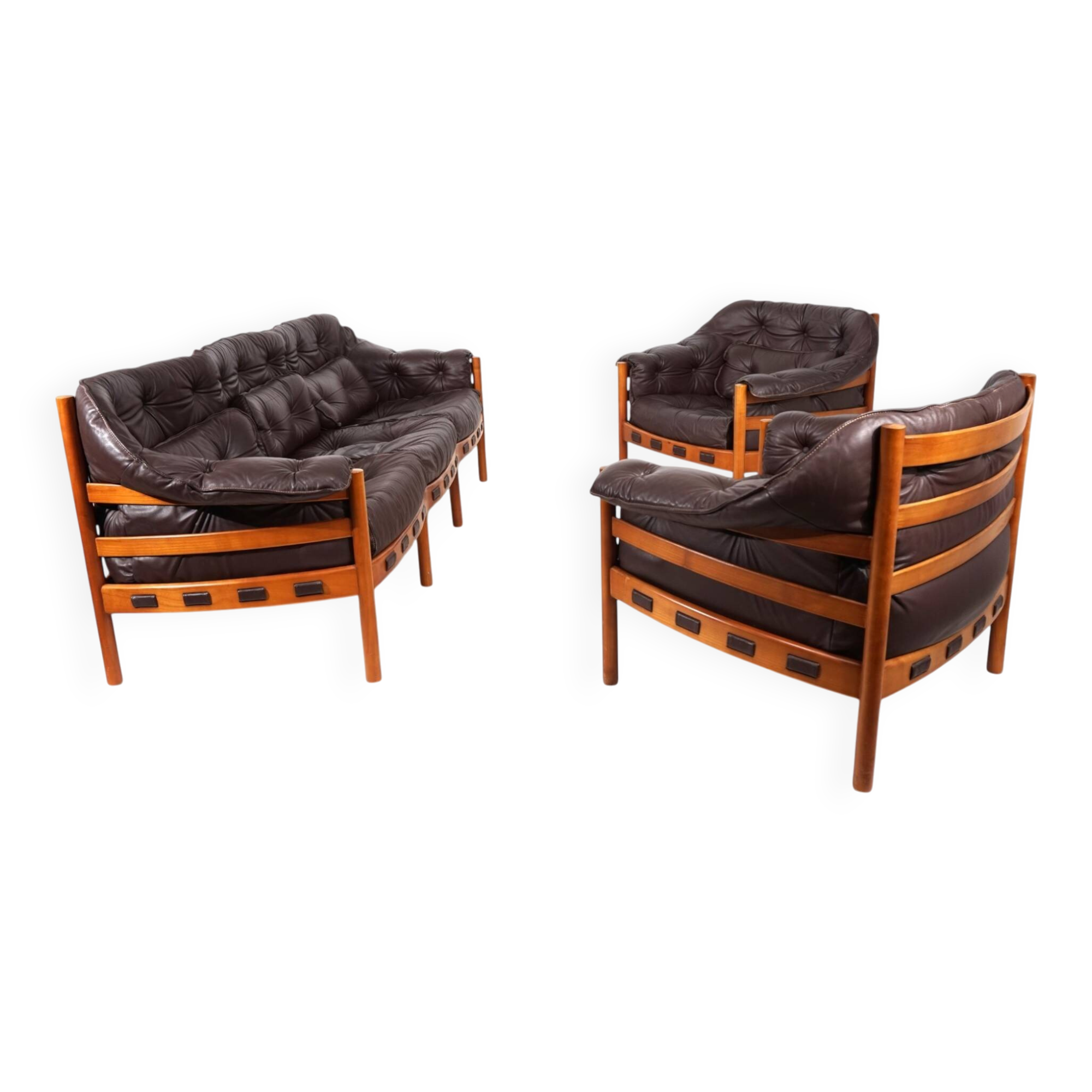 Coja Living Room Set by Sven Ellekaer – 3-Seater Sofa and 2 Lounge Chairs i