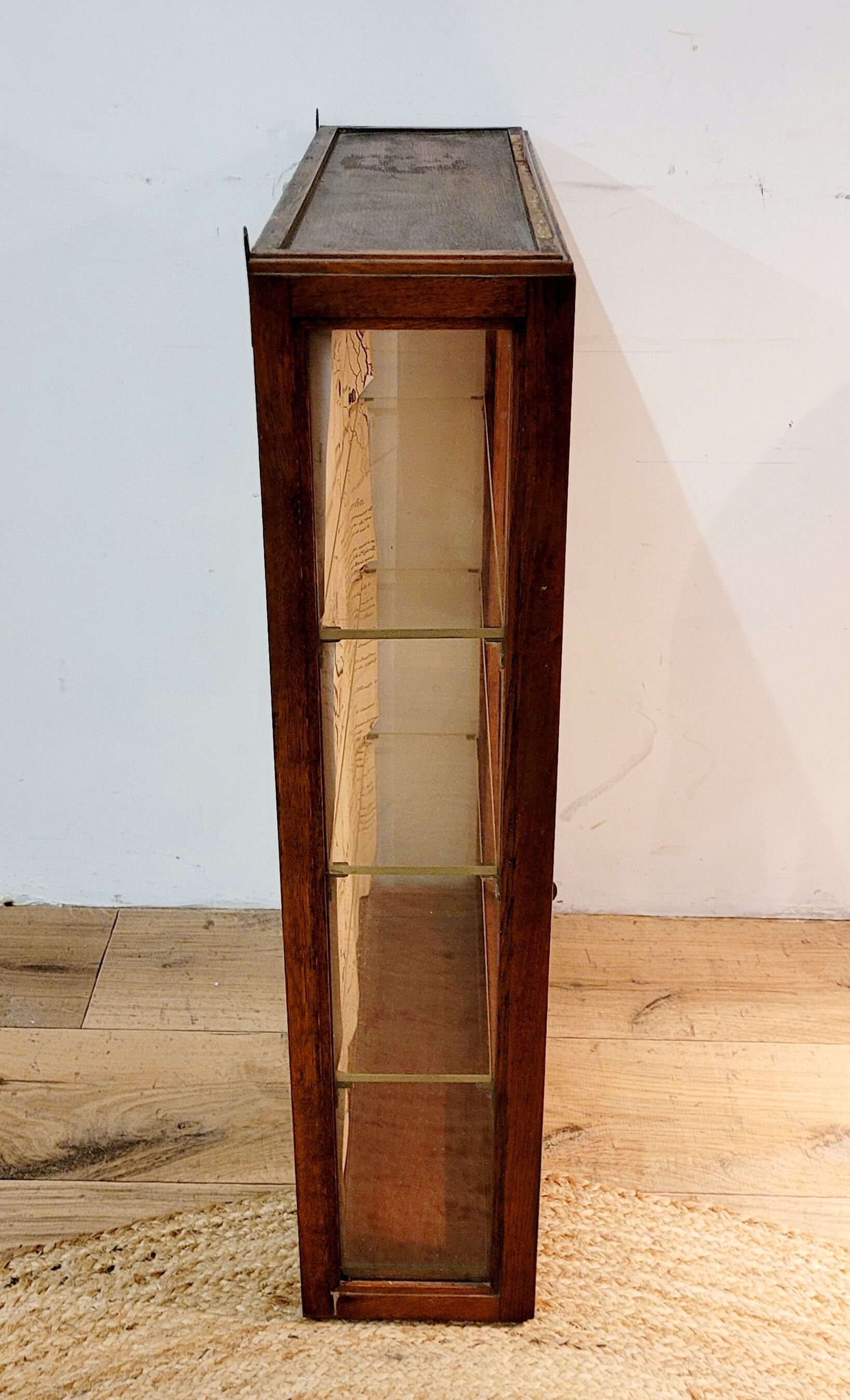 Wooden wall display case