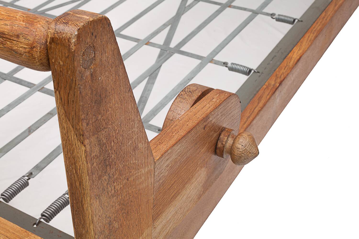 Antique folding daybed by Guillerme and Chambron