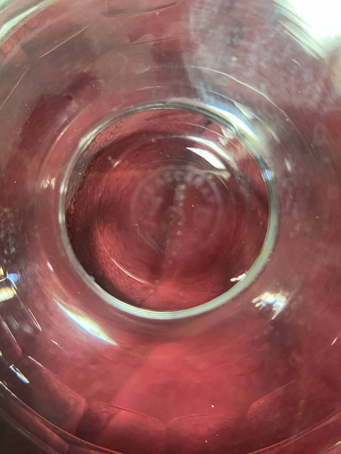 Set of 2 Baccarat crystal champagne glasses