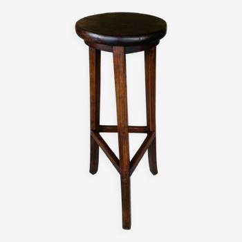 Tabouret de bar de ferme en chêne circa 30’s/40's