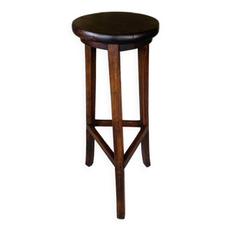 Oak farmhouse bar stool circa 30's/40's