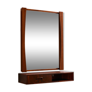 Rosewood framed mirror, Set of 2