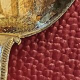 6 small antique silver-gilt spoons
