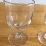 Set of 2 old blown glasses