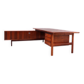 Bureau exécutif vintage avec buffet, Arne Vodder pour Sibast, années 1960