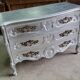Commode style louis XV argente 3 tiroirs