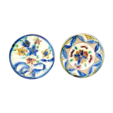 Two artisanal ceramic plates