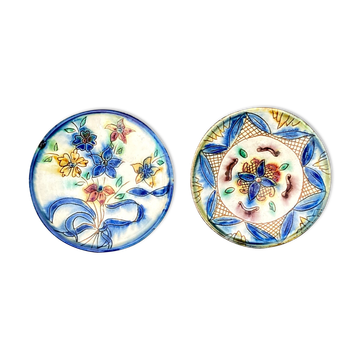 Two artisanal ceramic plates