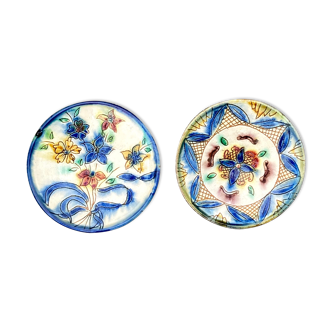 Two artisanal ceramic plates
