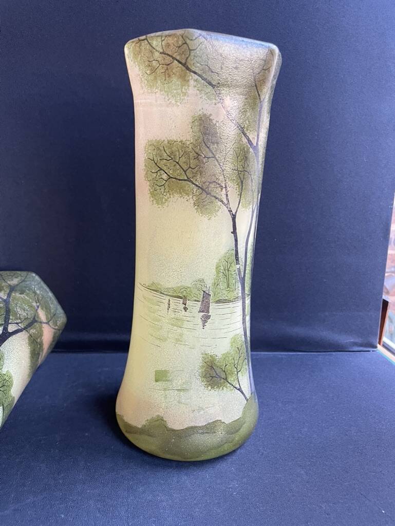 Pair of FT Legras Toul vases – 19th century