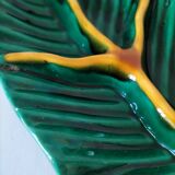 Vallauris ceramic tropical leaf tray, 1950s/1960s
