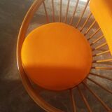 A pair of vintage circle chairs by Yngve Ekstrom