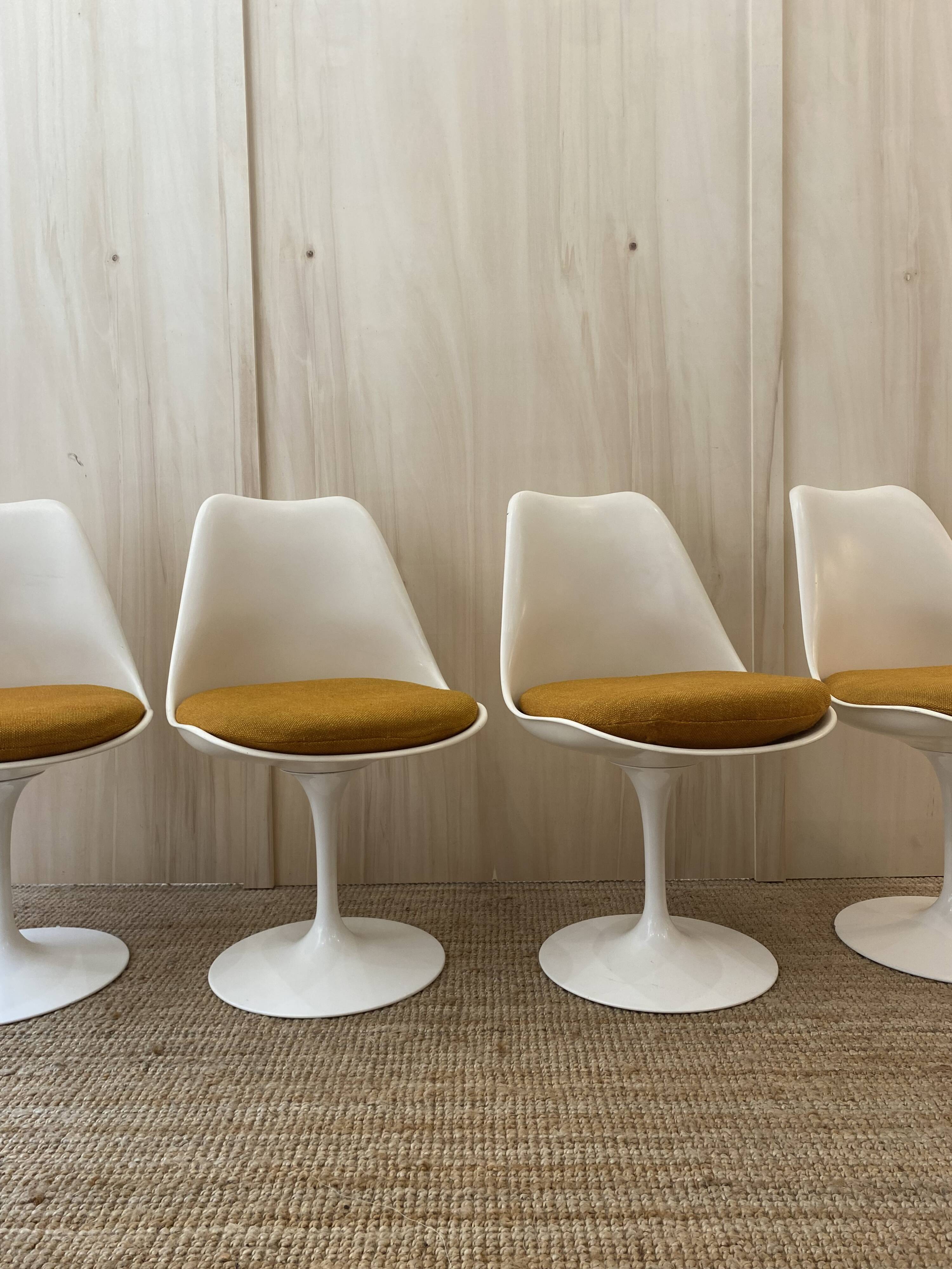 4 Chaises Tulipes Knolll - Eero Saarinen - Vintage