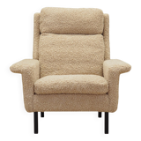 Beige armchair, Danish design, 1960s, designer: Arne Vodder, manufacturer: