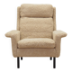 Fauteuil beige, design danois, années 1960, designer : Arne Vodder, fabricant :
