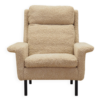 Fauteuil beige, design danois, années 1960, designer : Arne Vodder, fabricant :