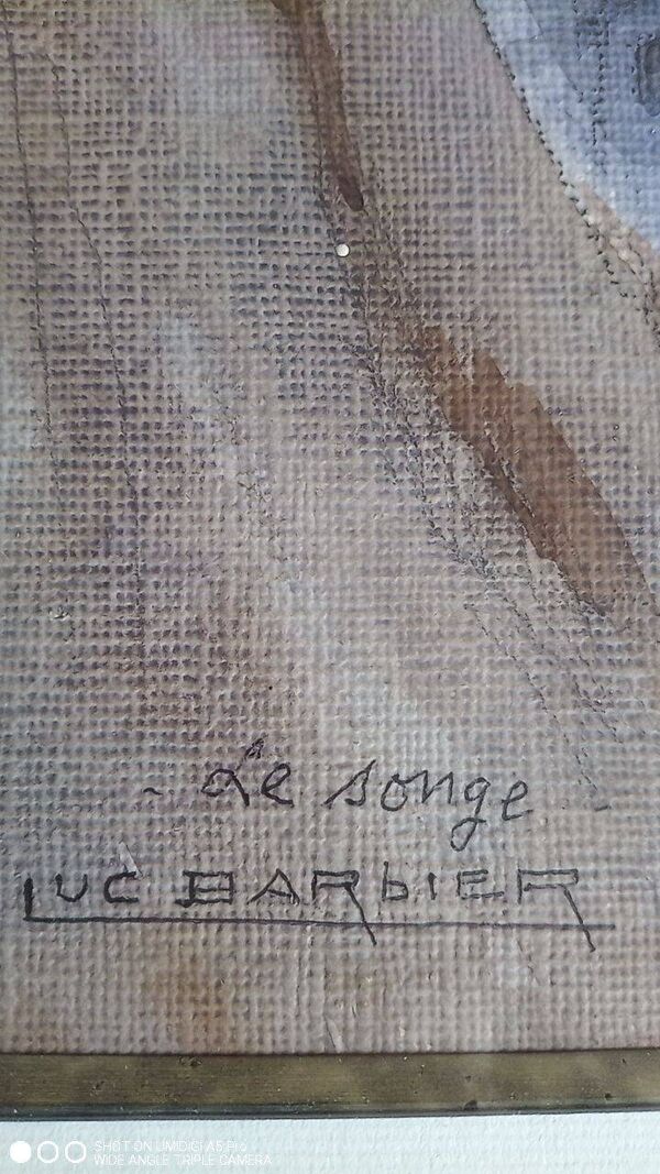 Luc Barbier (1903-1989) aquarelle - 62,5 x 48 cm