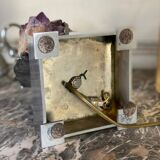 Lamp metal and amethyst circa 1980