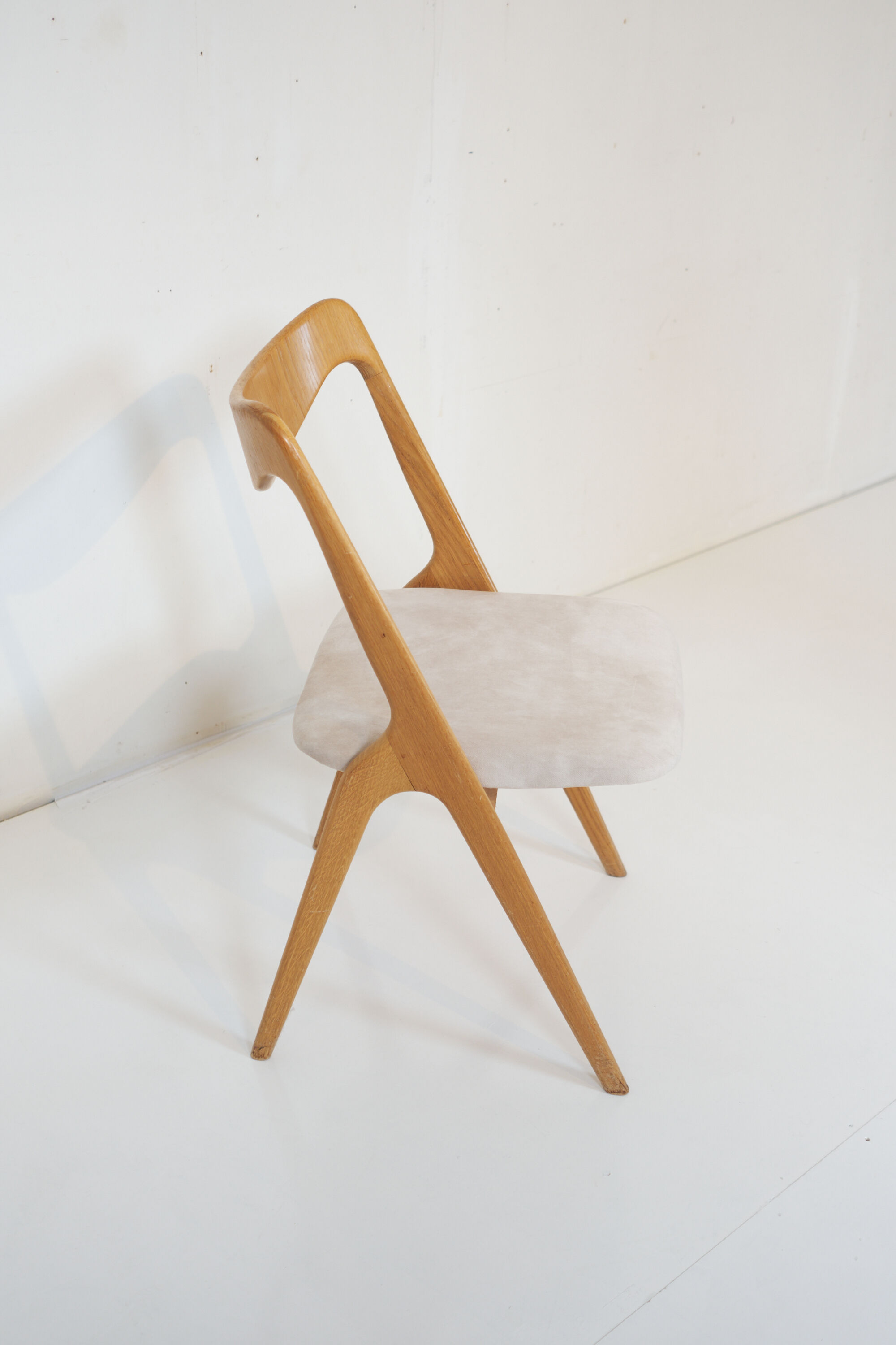 Set of 6 oak chairs by Albin Johansson & Sons 1960
