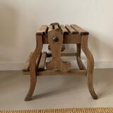 Old foot walk in solid wood