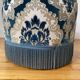 Ottoman in blue velvet
