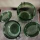 Lot 2 jars Solidex green glass