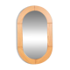 Large vintage pine mirror from the 1970s with craftsmanship.