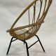 Vintage rattan chair by Dirk van Sliedregt Rohe Noordwolde 1960 in the Netherlands