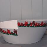 Large white salad bowl with a red décor Villeroy & Boch