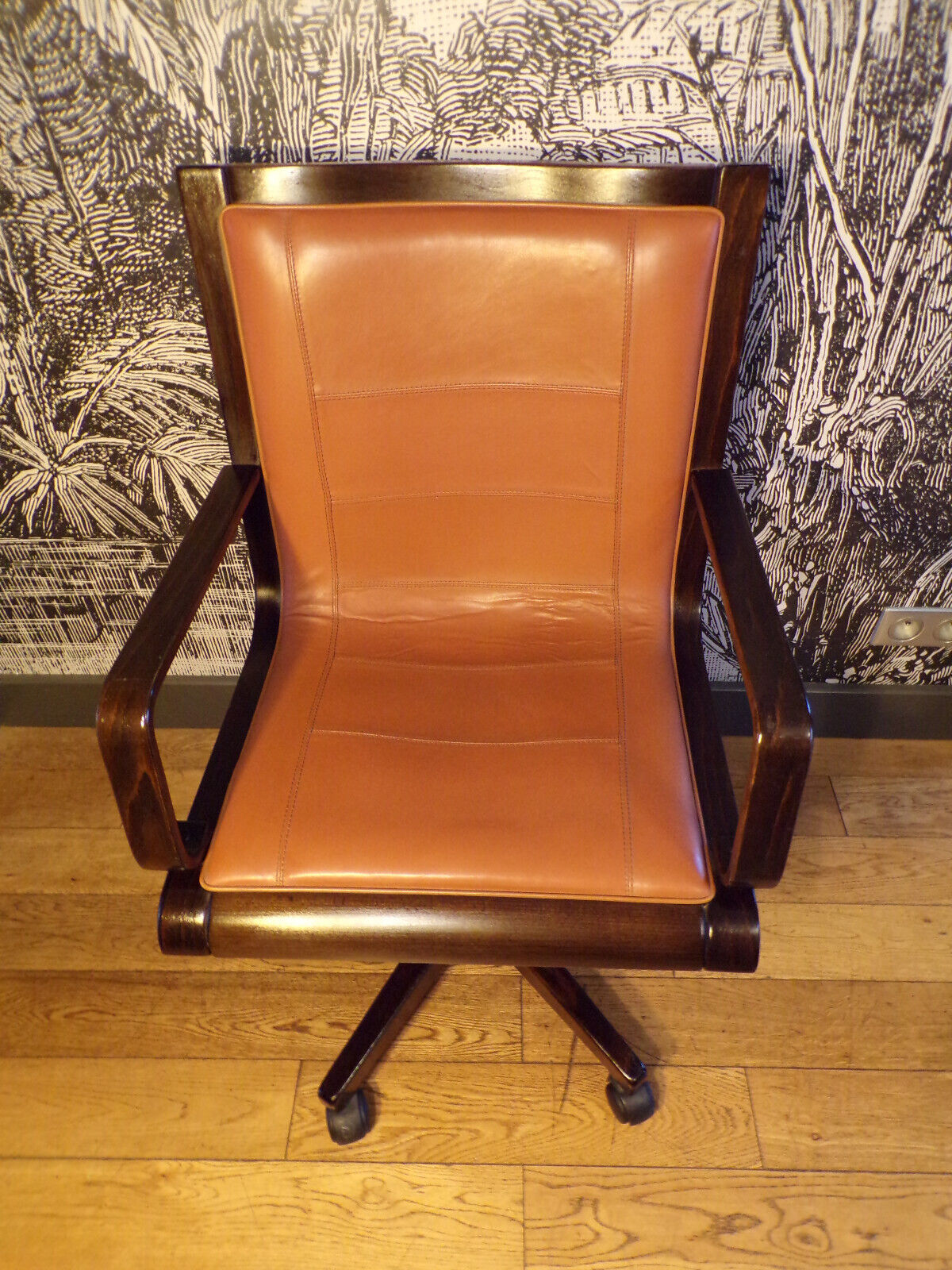 Vintage Cofemo leather armchair