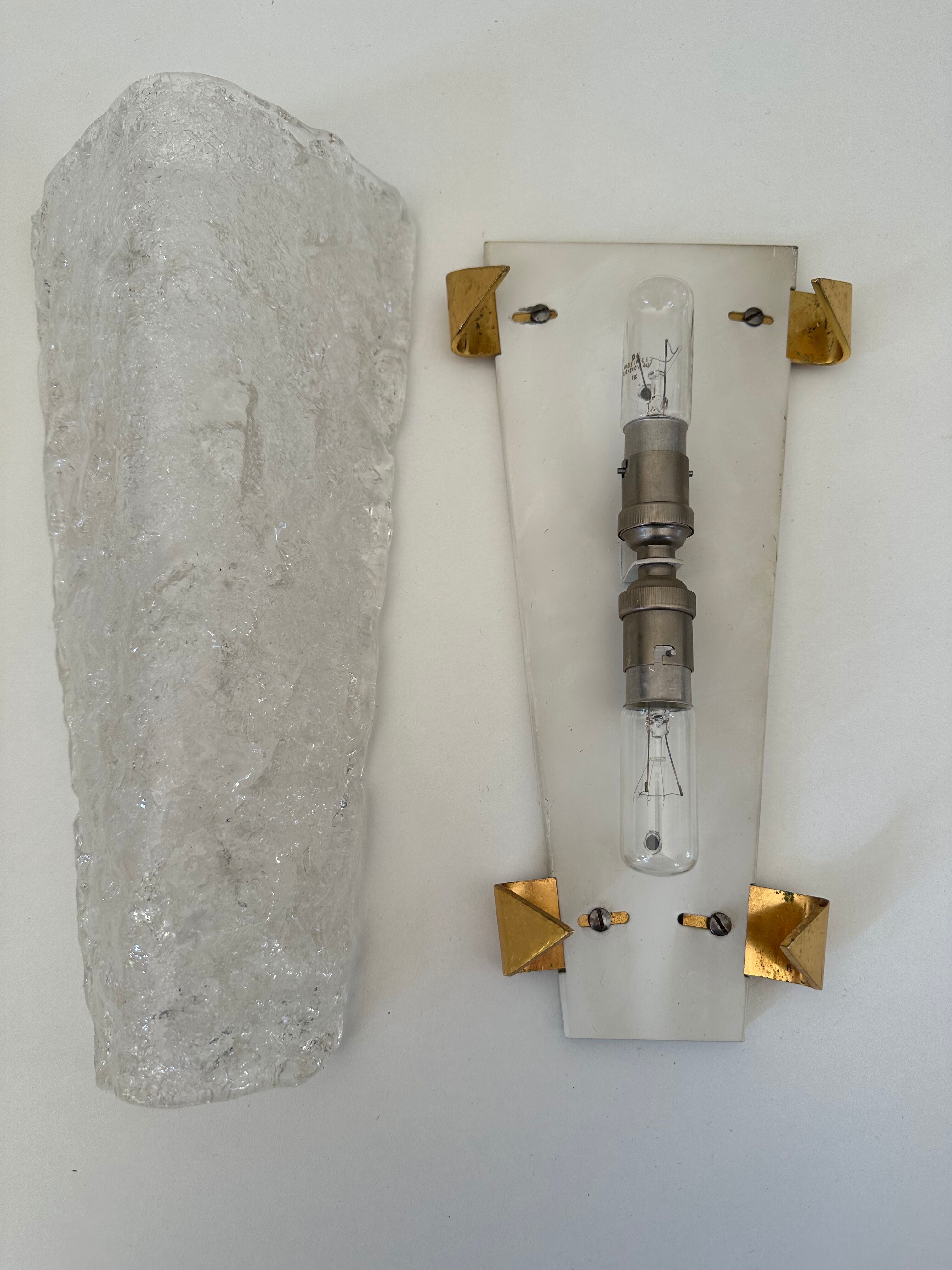 Pair wall lamps jt kalmar vintage design 70s